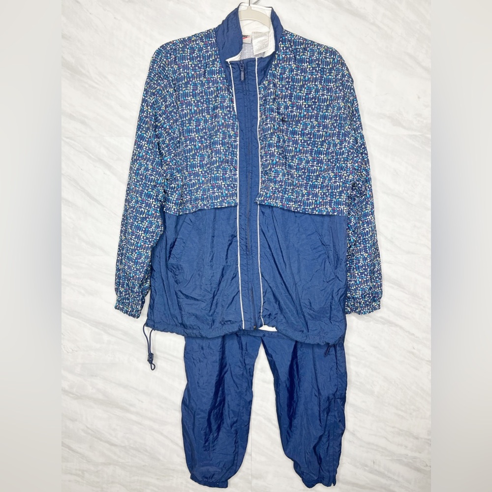 Vintage Nike 90’s Windbreaker Track Suit Set Medium